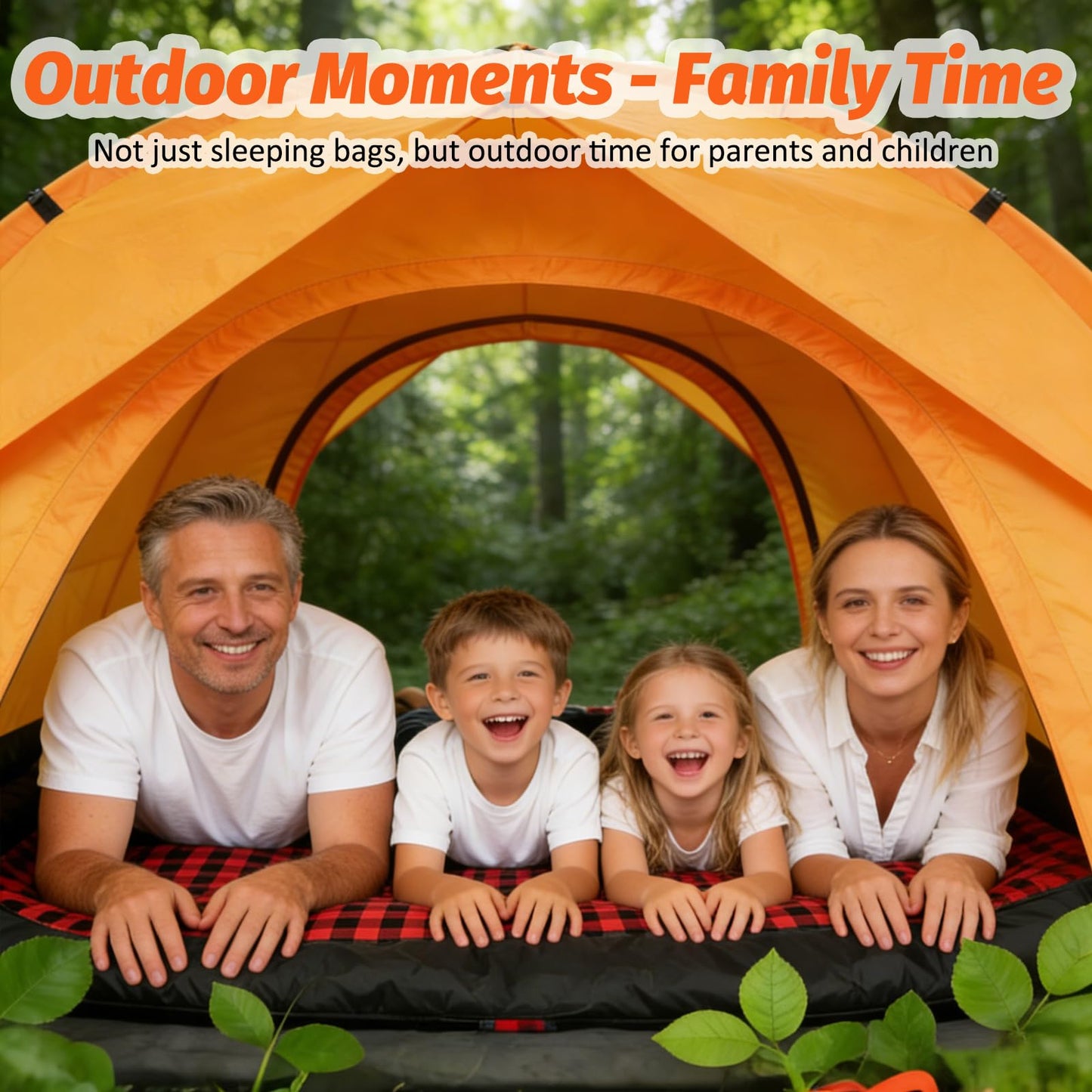 Swtmerry Double Sleeping Bag for Adults with 2 Pillows, Big & Tall Queen Size XL Sleeping Bag for 2 Person, Waterproof & Lightweight Warm for 3 Seasons, Cold Weather,Camping, Hiking & Backpacking