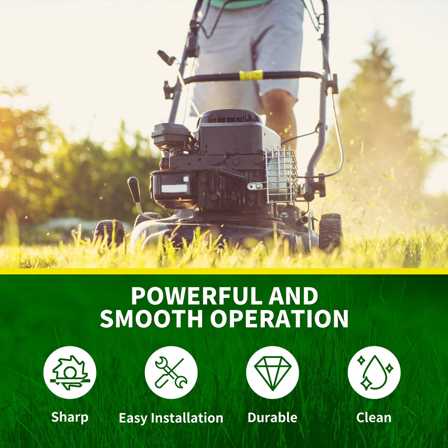 CLSR2U MO48L2212 Lawn Mower Blade Compatible with G reenworks MO48L2212 Brushless Mower 14-Inch - Replaces C3203355-01