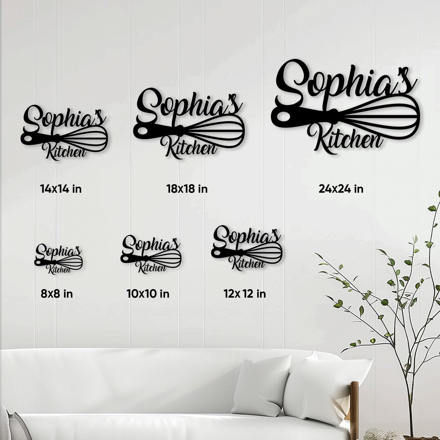 Personalized Kitchen Metal Sign, Chefs Hanging Sign Outdoor Porch Welcome, Custom Name Wall Fence Yard Patio Home Office Decor, Birthday Backyard BBQ Grill, Gifts for Mom, Grandma, Women, Baker