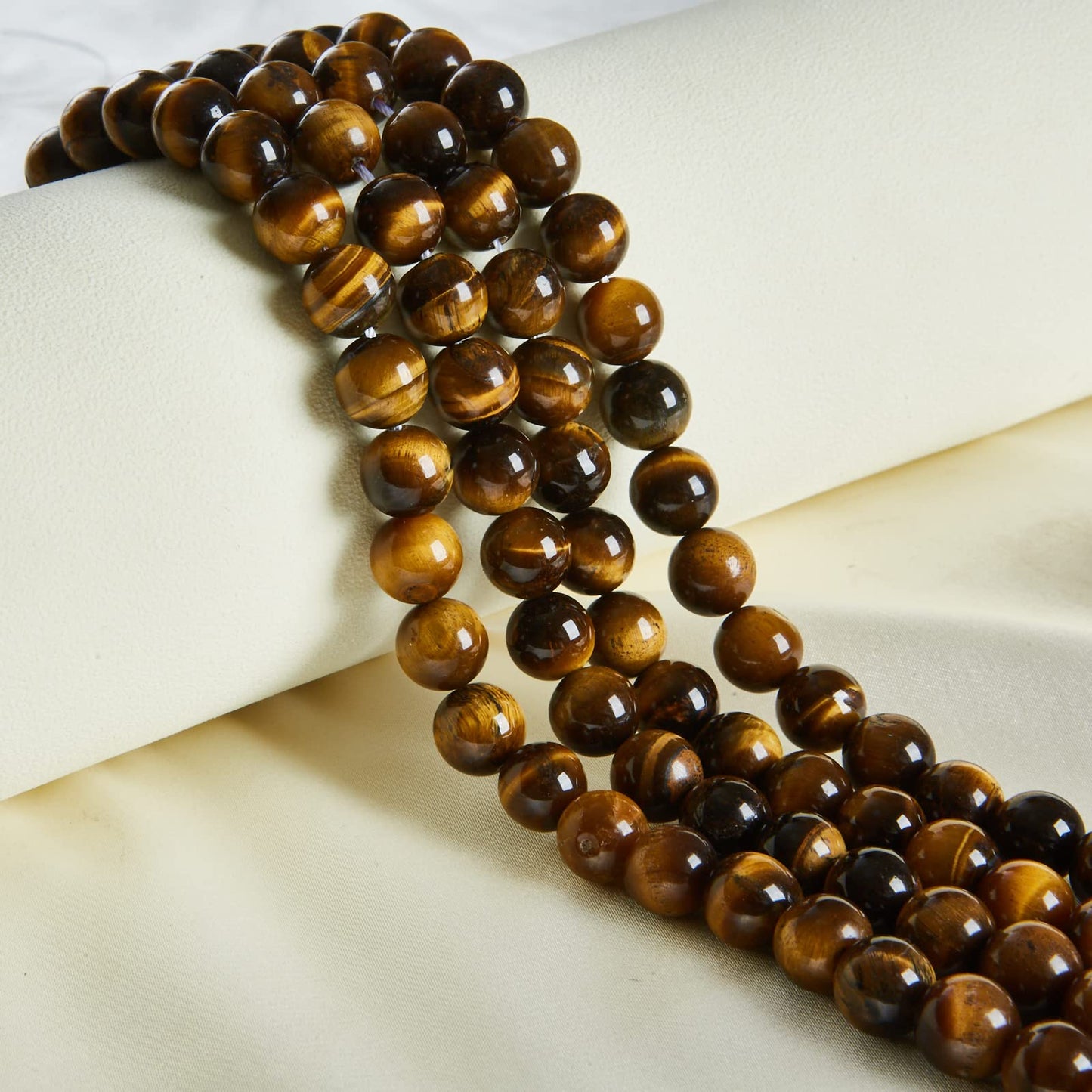 100pcs 6mm Yellow Tiger Eye Beads Natural Gemstone Beads Round Loose Beads for Jewelry Making