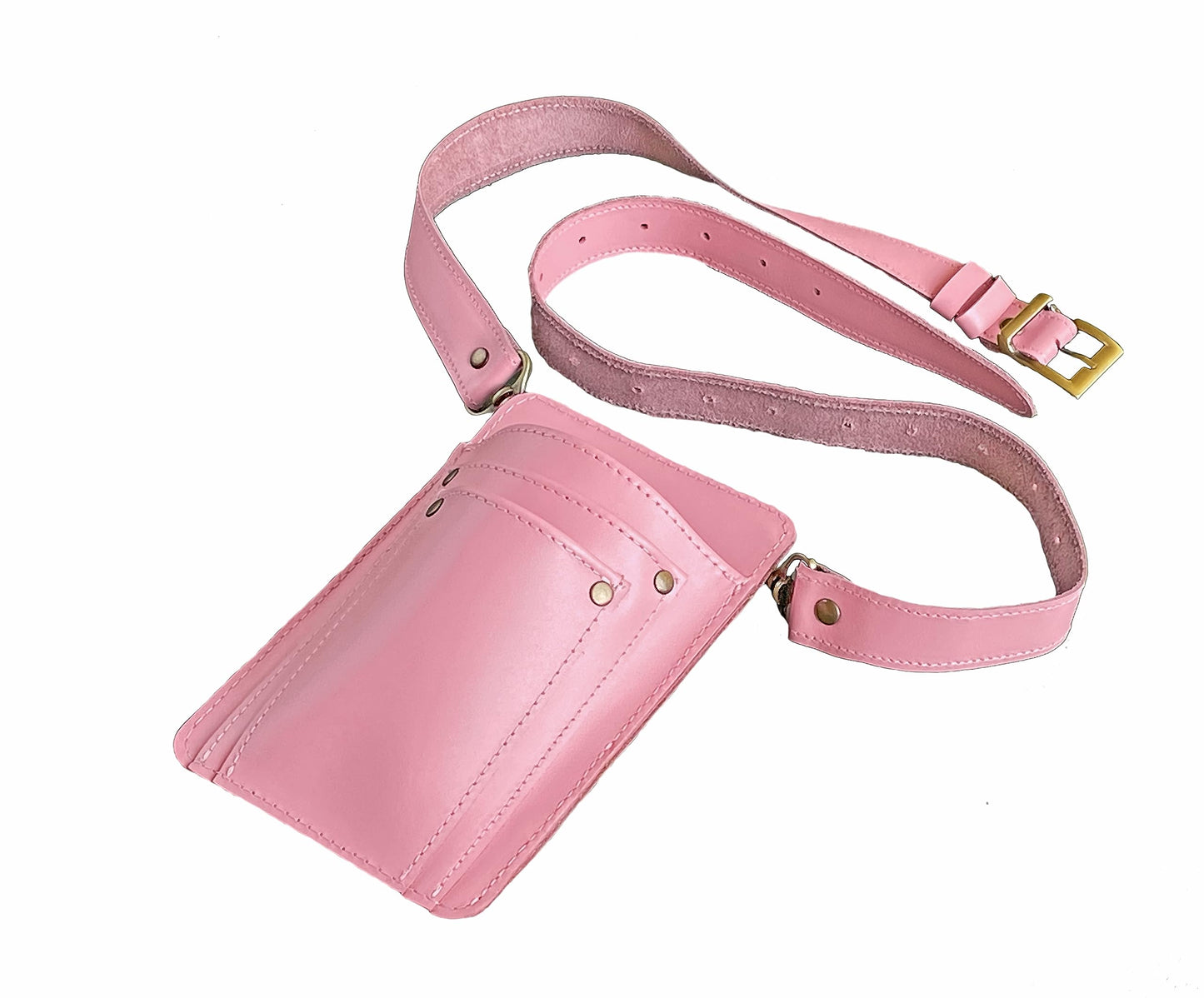 Leather Garden Tool Belt For Women - Pink Gardening Belt - Handmade Florist Tools - Gardner Belt - Best Gifts For Gardeners - Gardening Tool Belt - Florist Apron - Garden Belt For Women