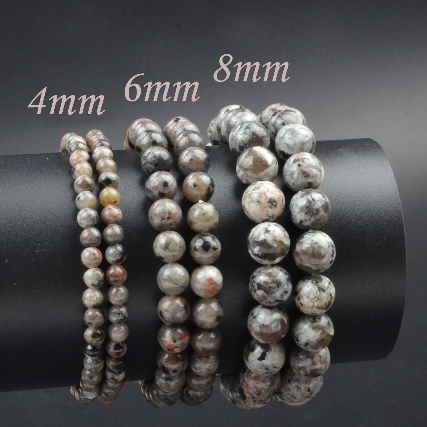 CHCCOYE 6mm Natural Healing Gemstone Bracelet Handmade Yoga Stretch Elastic Bracelet Stress Relief Crystal Jewelry for Men and Women (6mm,Yooperlite Stone)