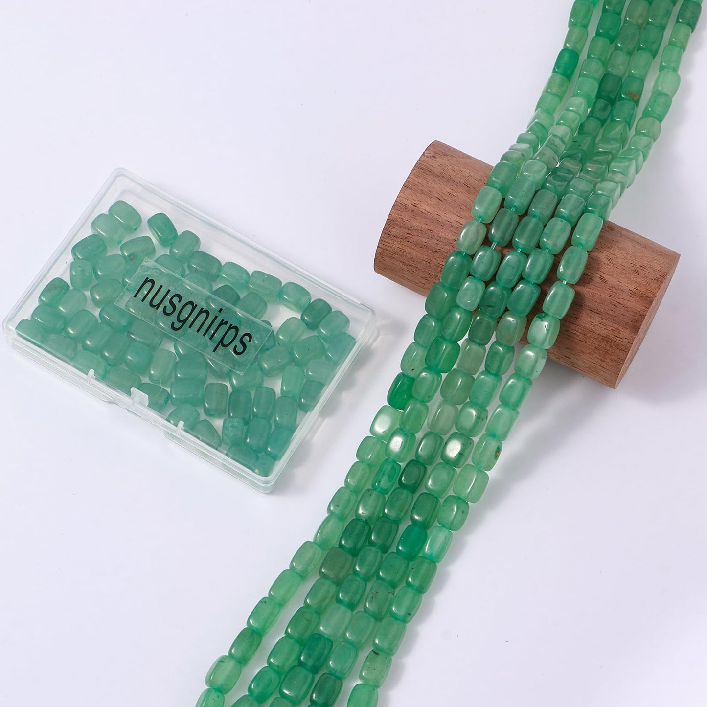 Natural Large Green Aventurine Cube Stone Beads 8x11mm 38cm/str Loose Semi Gemstone Stone Square Beads for Making Bracelets Necklace