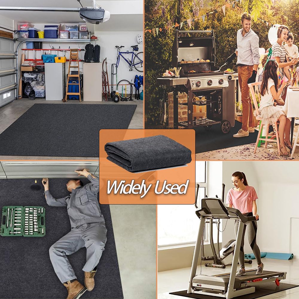Ahpuhtan 10.2 * 8.2 FT Outdoor Storage Shed Mat, Waterproof Storage Shed Flooring Mat, Anti-Slip Patio Furniture Floor Scratch Prevention Mat, Dustproof Outdoor Carport Mat