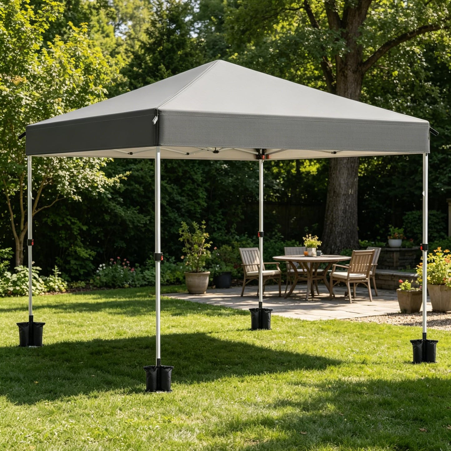 Pop Up Canopy Tent, 10x10 Outdoor Shade, One Push Instant Outdoor Canopy, Easy Set Up Tent, Portable Instant Beach Canopy Tents, Sun Shelter for Events, Parties, Camping