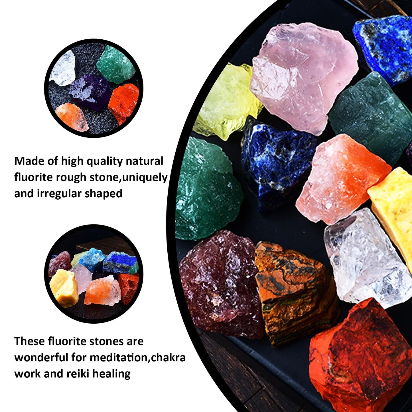 Raw Crystals, Large 1.2-2.0" Healing Crystal Natural Rough Stones for Intuition,Chakra,Meditation,Decoration,Polishing,Energy Work (Redquartz, 3.5oz-1.2-2.0"raw Crystals)