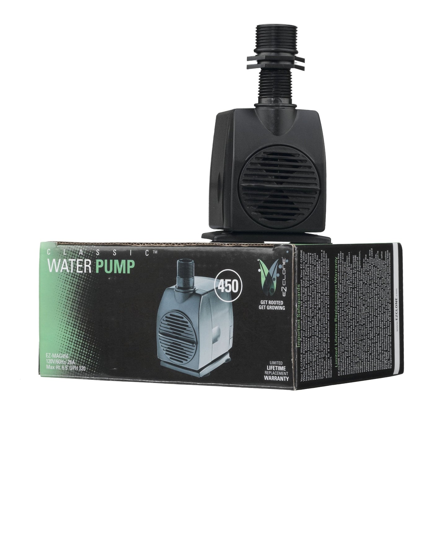EZ-Clone 450 Water Pump Plant Cloning Equipment, 320 GPH