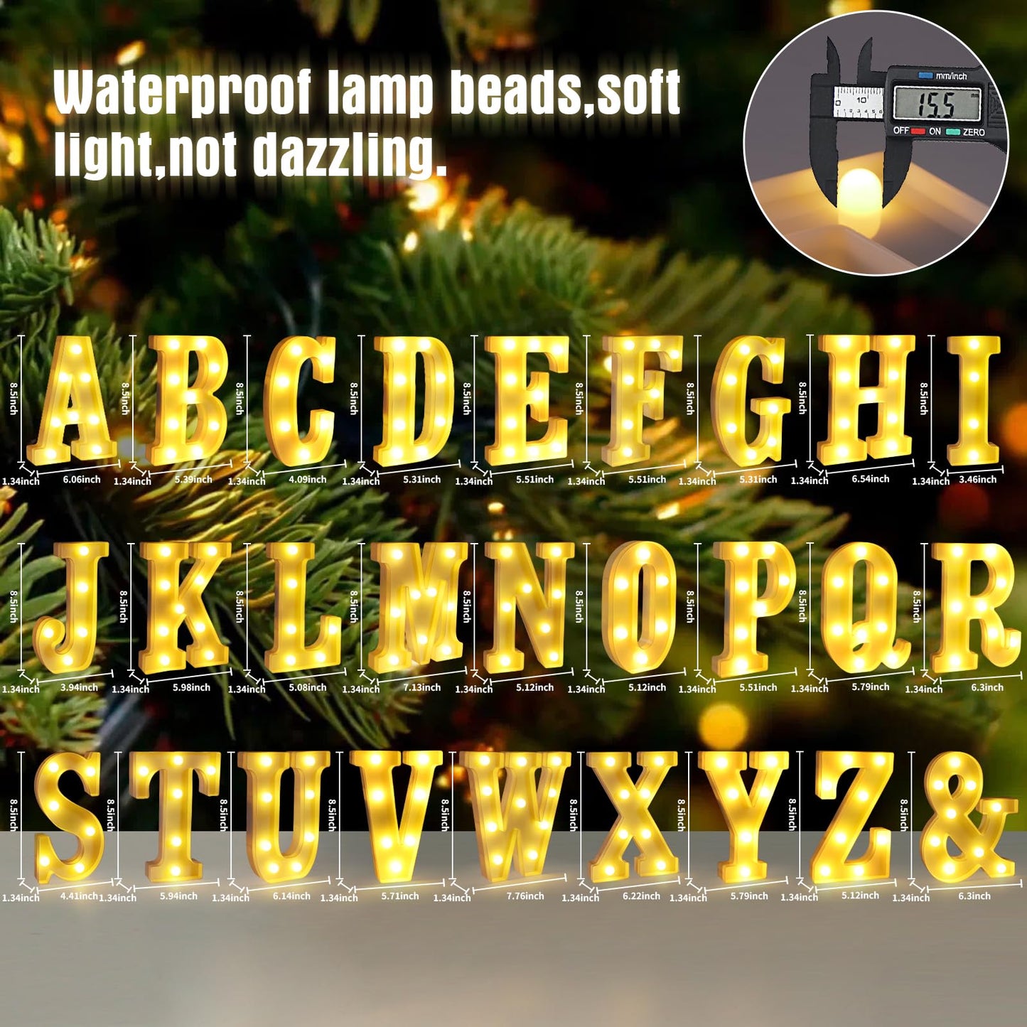 Light Up Letters N,LED Sign Marquee Letters 26 Alphabet for Party Birthday Name,Wedding,Christmas Decorations,Personalized Name Sign Letter for Centerpieces Table and Wall Decor