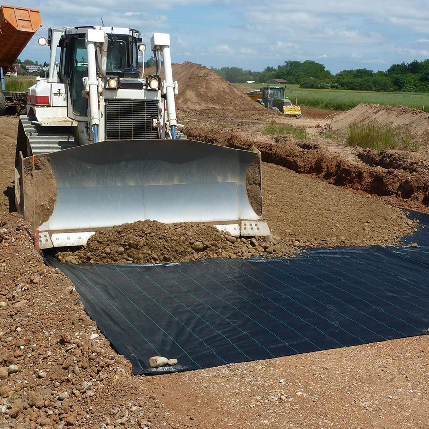 Driveway Fabric 6x300 ft - Commercial Weed Barrier, Heavy Duty 3.5OZ Landscape Fabric for Road, French Drain, Erosion Control, Construction Projects