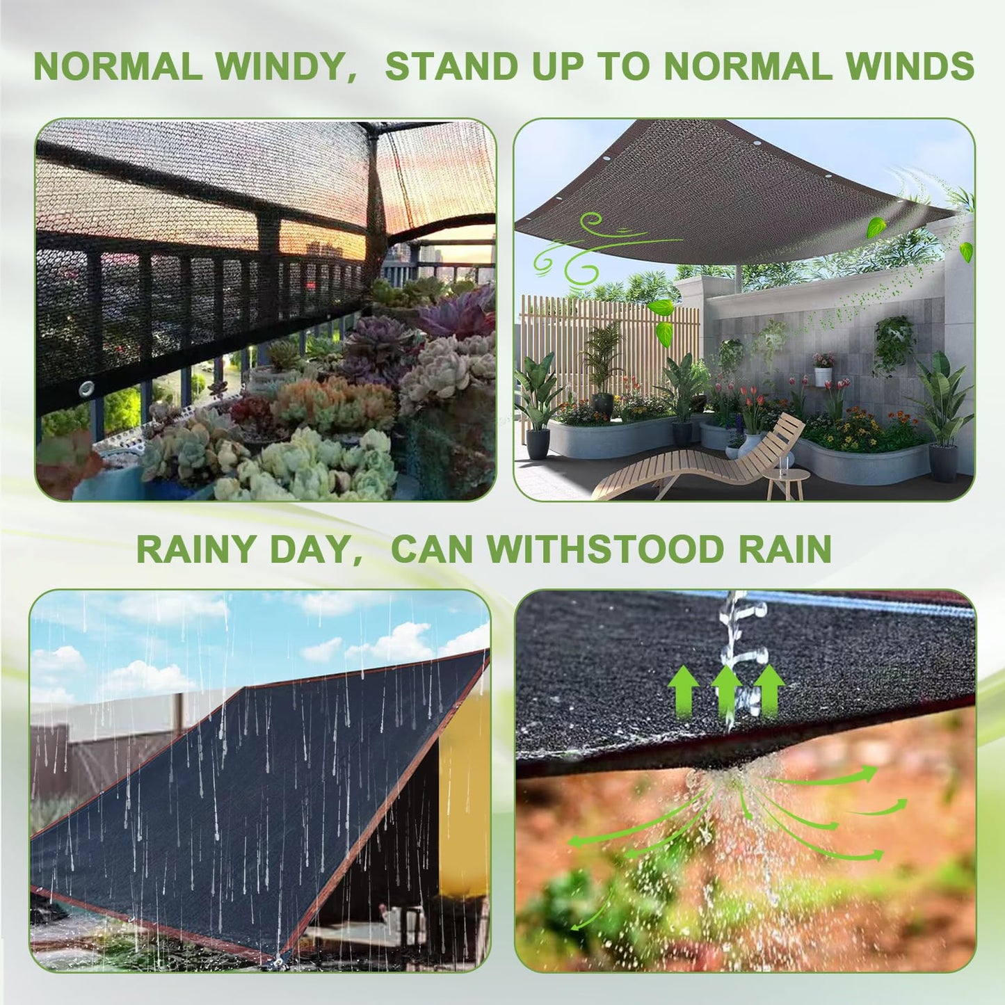 DGSL 40% Shade Cloth Greenhouse Shade Cover with Grommets - 20Ft x 20Ft Mesh Tarp for Pergola, Patio Plants, Chicken Coop, Garden, Outdoor, Backyard