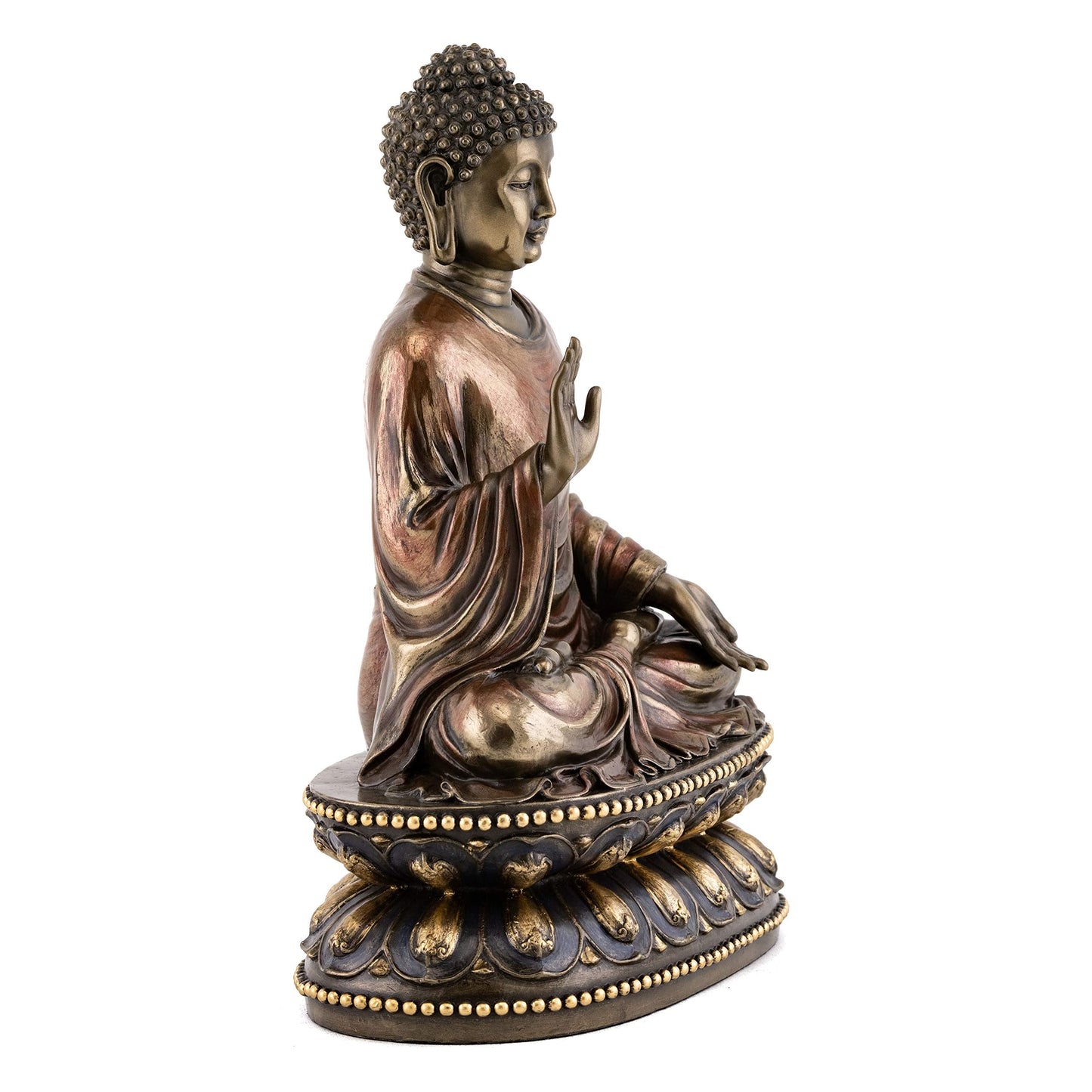 Top Collection Meditating Shakyamuni Buddha Statue Touching the Earth - The Enlightened One Sculpture in Premium Cold Cast Bronze- 9-Inch Supreme Buddha Figurine