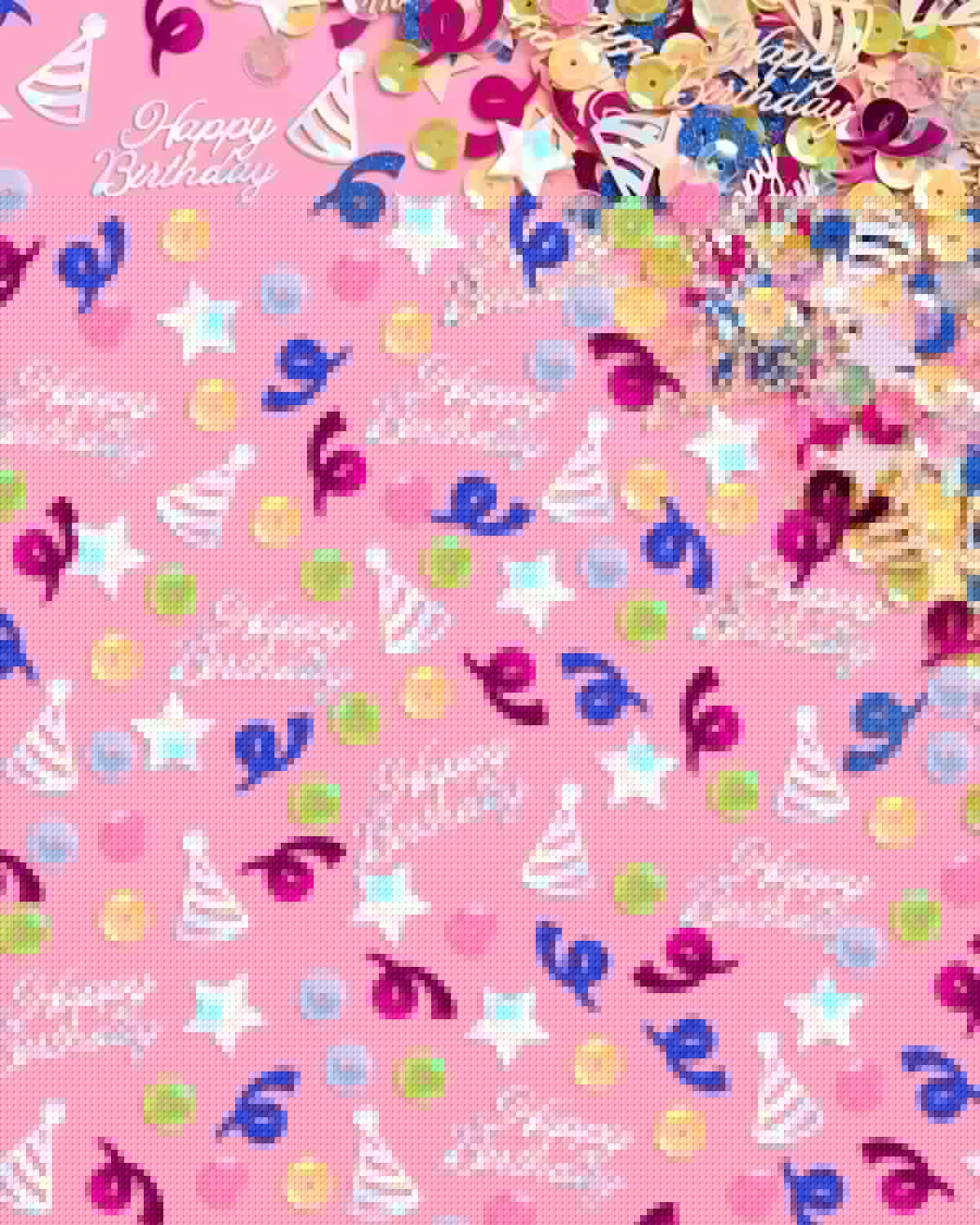 xo, Fetti Happy Birthday Confetti Rainbow | Birthday Party Decorations, Iridescent Foil, Pastel Sequins, Table Scatter, Celebration Decor, Sparkle