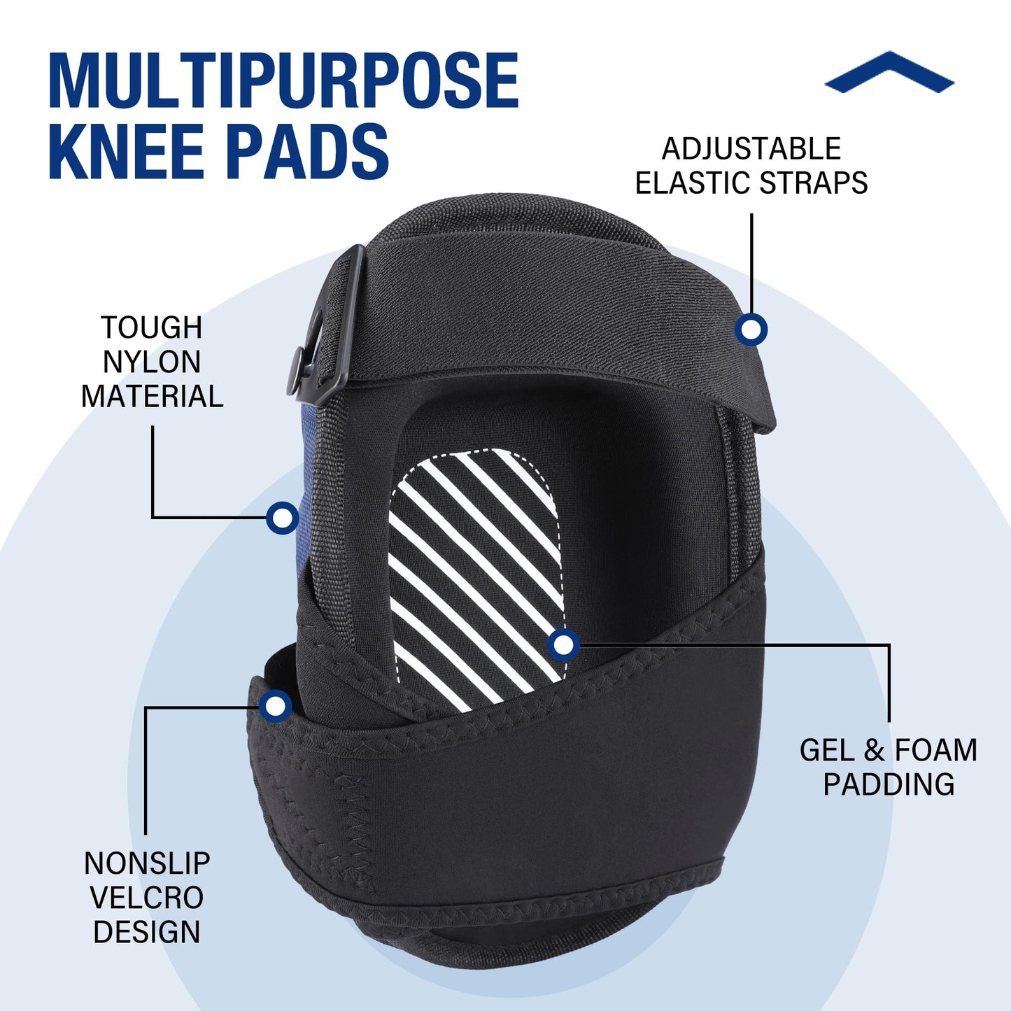 WORKPRO Knee Pads for Work, Construction Knee Pads, Safety Kneepads with Ergonomic Gel Cushion and Foam Padding for Gardening, Carpentry, Welding, Roofing, Cleaning
