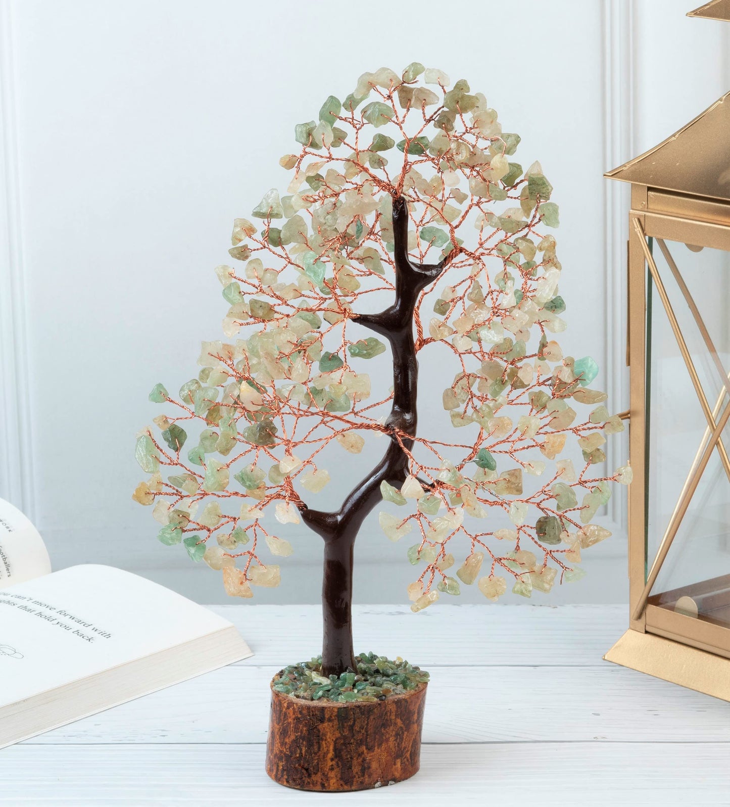 Crocon® Green Jade Crystals Tree of Life, Birthday Gifts for Women, Men & Friends, Crystals and Healing Stones, Home Decor, Money Tree, Women Gift Ideas, House Warming Gifts New Home for Mom & Sister
