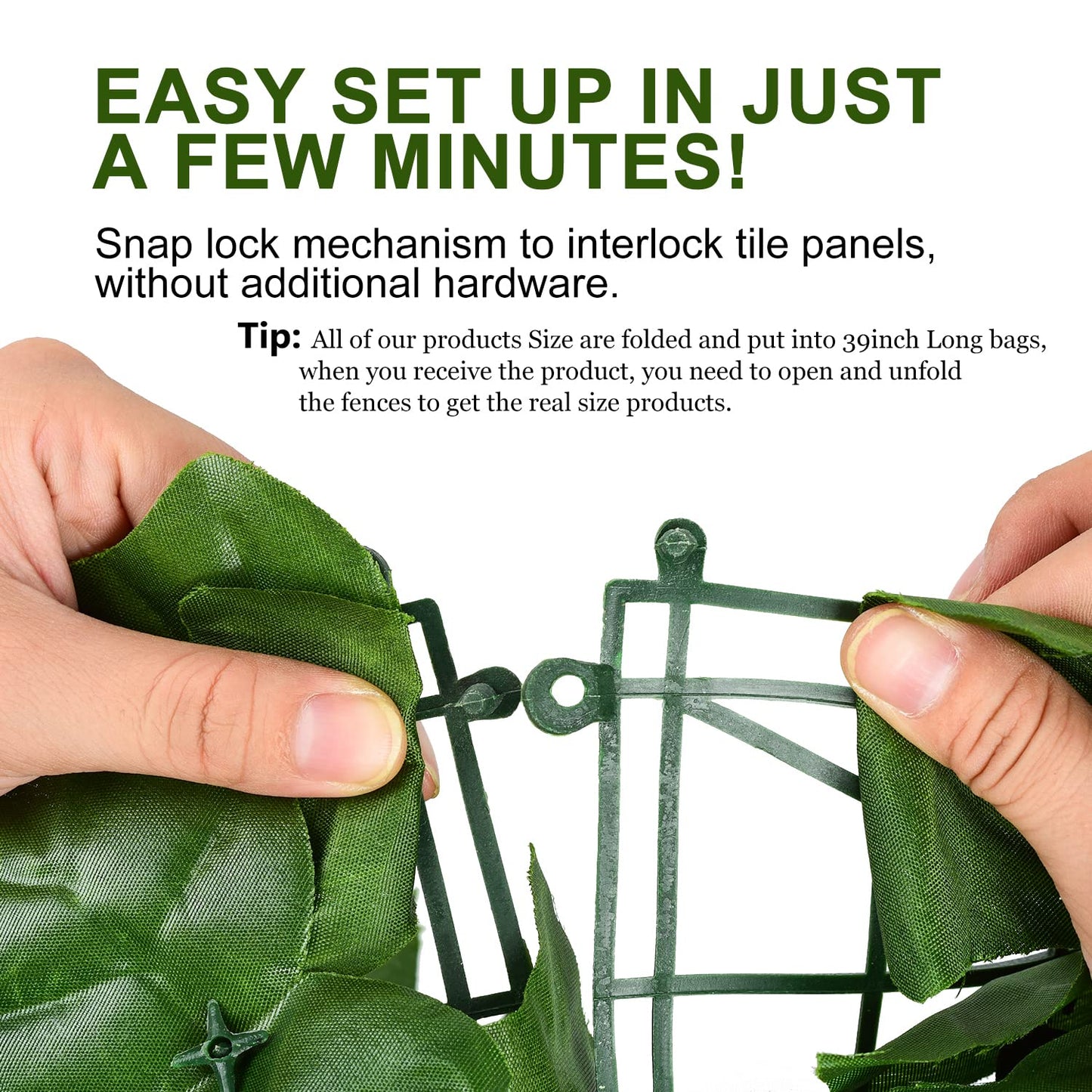 DearHouse Artificial Ivy Privacy Fence - 197x39.4in Artificial Hedges Fence and Faux Ivy Vine Leaf Decoration for Outdoor Indoor Garden Decor