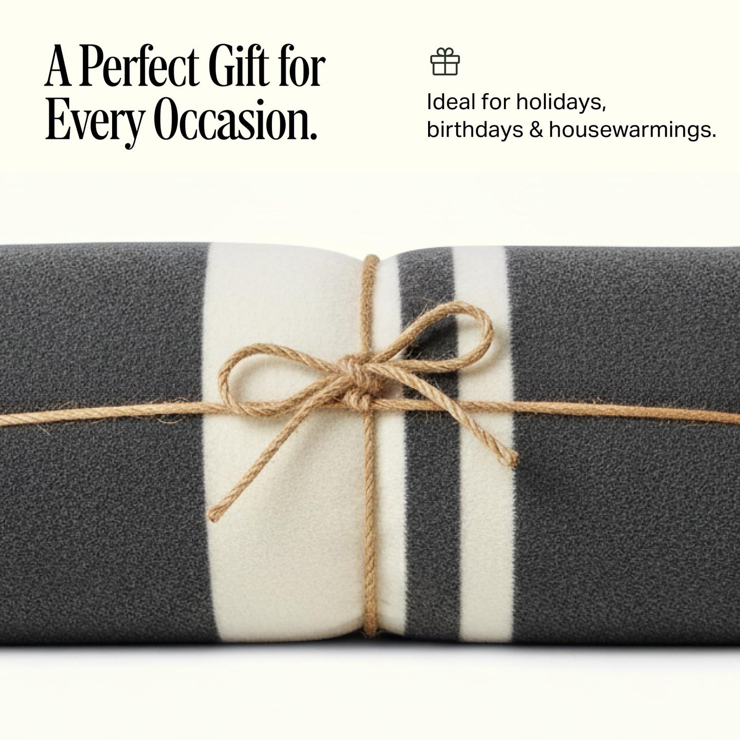 Preston Lane Highrise Throw Blanket – 50" x 70", Premium Soft Cotton Blend, Soft Fluffy Blanket Throw in for Couch, Bed, Boho Home Décor & Cozy Warmth, Made in Portugal, Slate