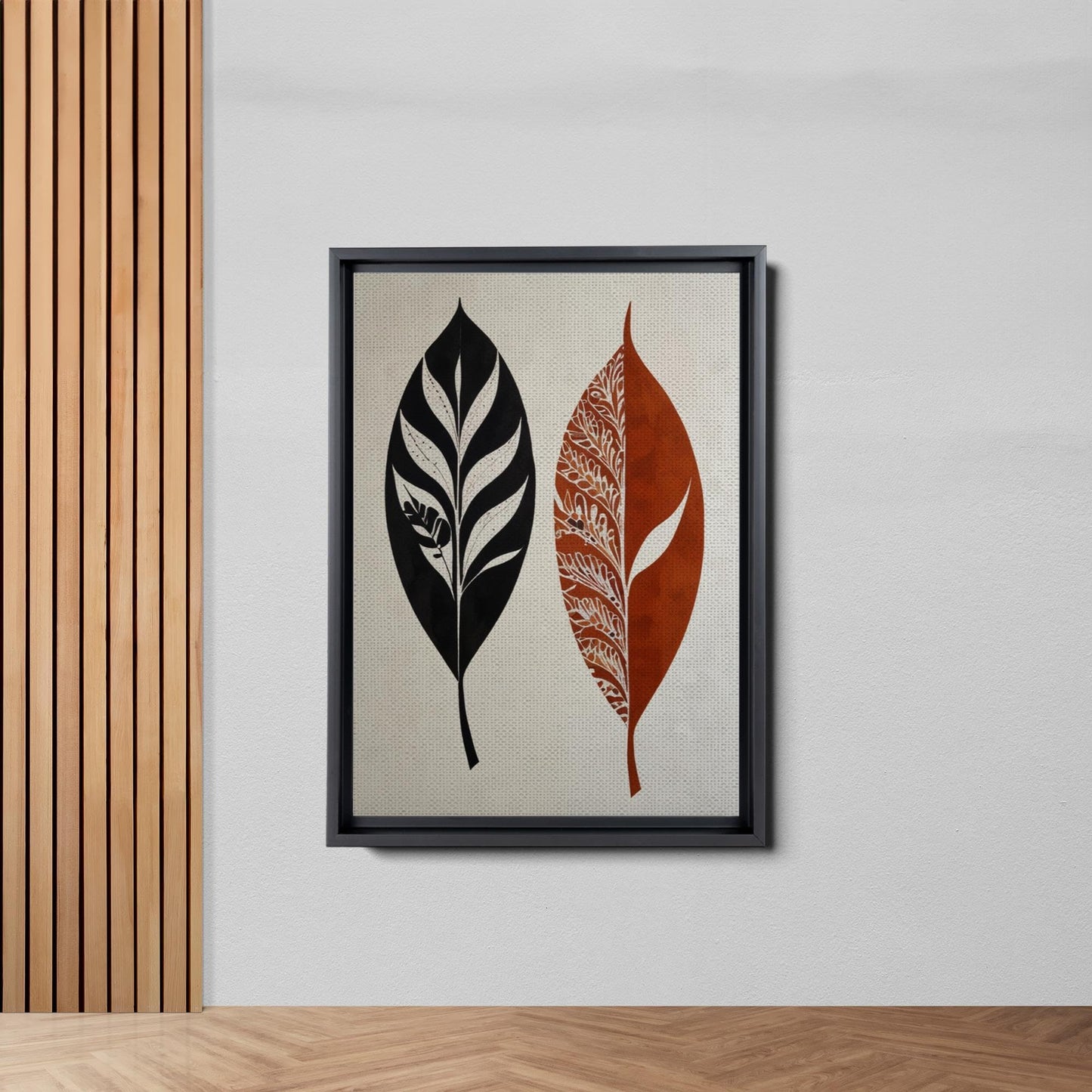 Canvas Print Scandinavian Folk Art Print Abstract Botanical Nordic Print Beige and Black Scandinavian Botanical canvas Decor Canvas, Decor