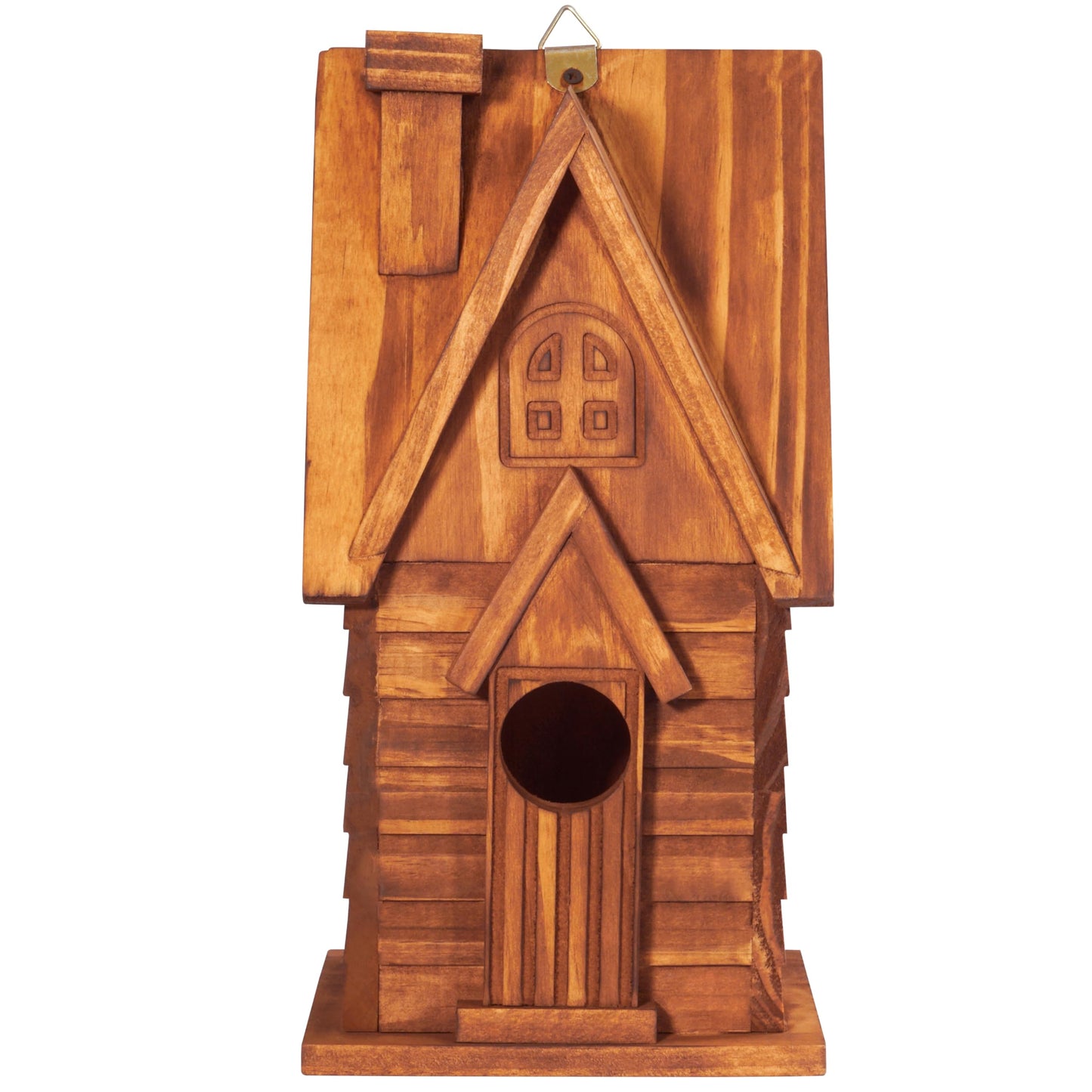 MIXUMON Bird Houses for Outside, Outdoor 2 Bird House Room for 2 Bird Families Bluebird Finch Cardinals Hanging Birdhouse for Garden (Style 11)