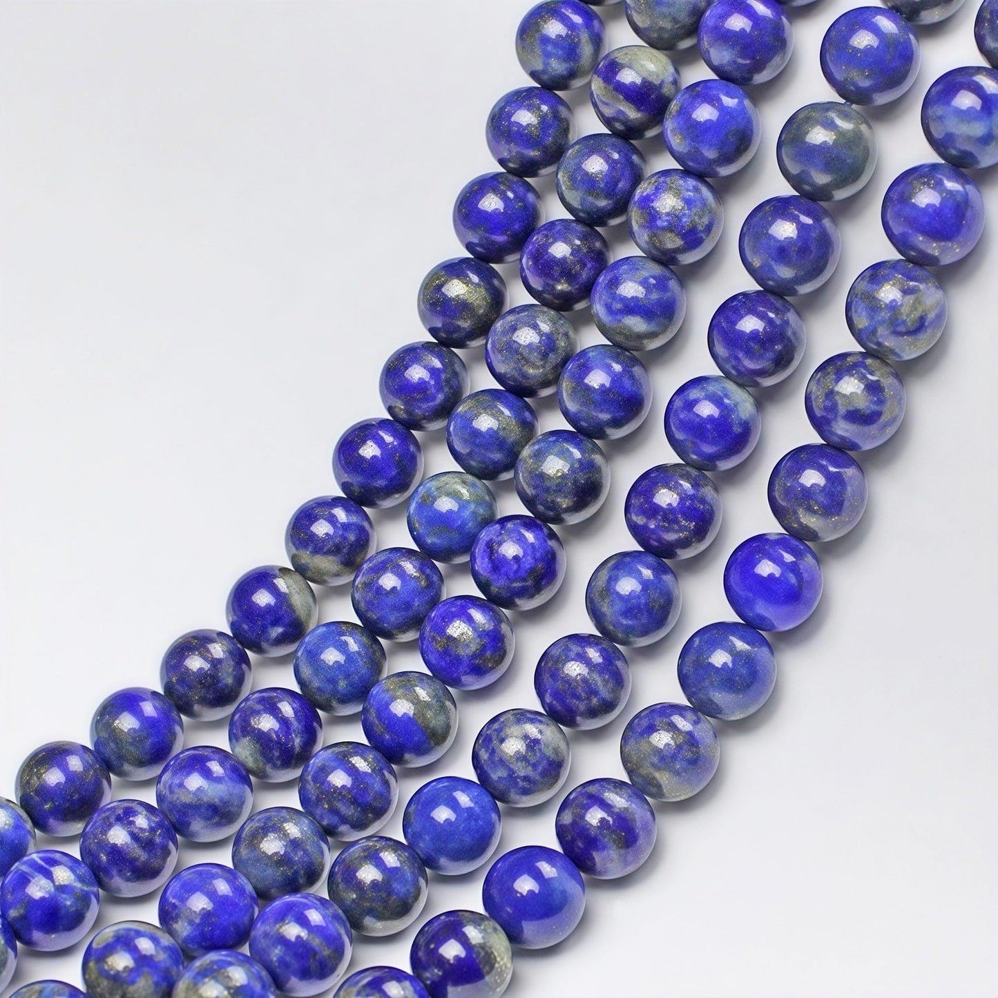 MJDCB Natural Lapis Lazuli Gemstone Loose Beads Round 6mm Energy Stone Healing Power for Jewelry Making