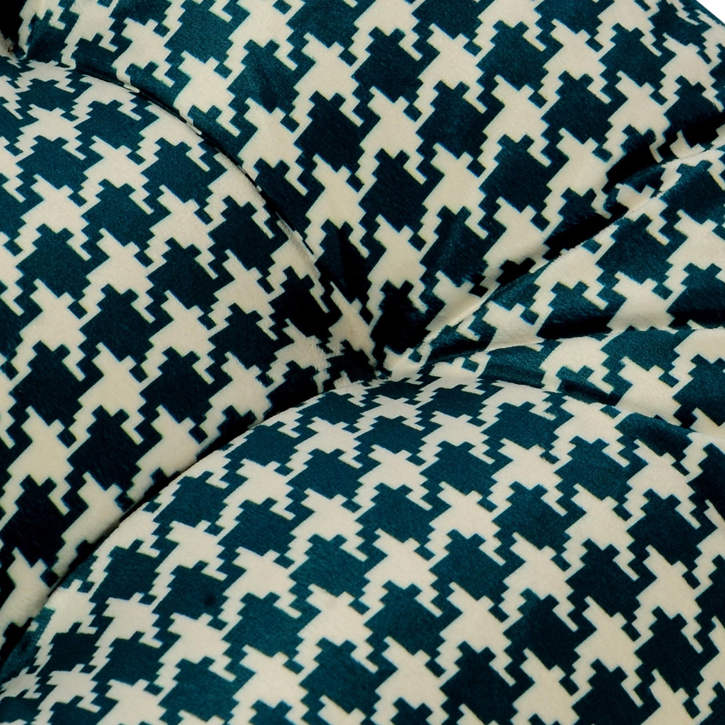 Makimoo 2-Pack Outdoor/Indoor Wicker Patio Seat Cushion Pad with Ties - Dining Chair Cushion, 17" x 17" (Green Houndstooth)