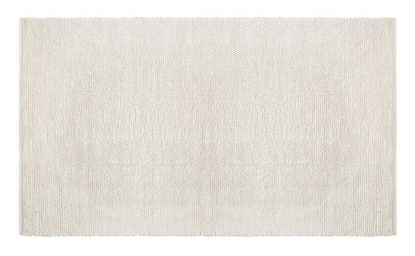 Savi Home Handwoven Wool Cotton Blend Area Rug 4x6', Textured Popcorn Braided Ivory Rug, Soft Thick Farmhouse Contemporary Living Room Carpet, Neutral Modern Decorative Floor Rug