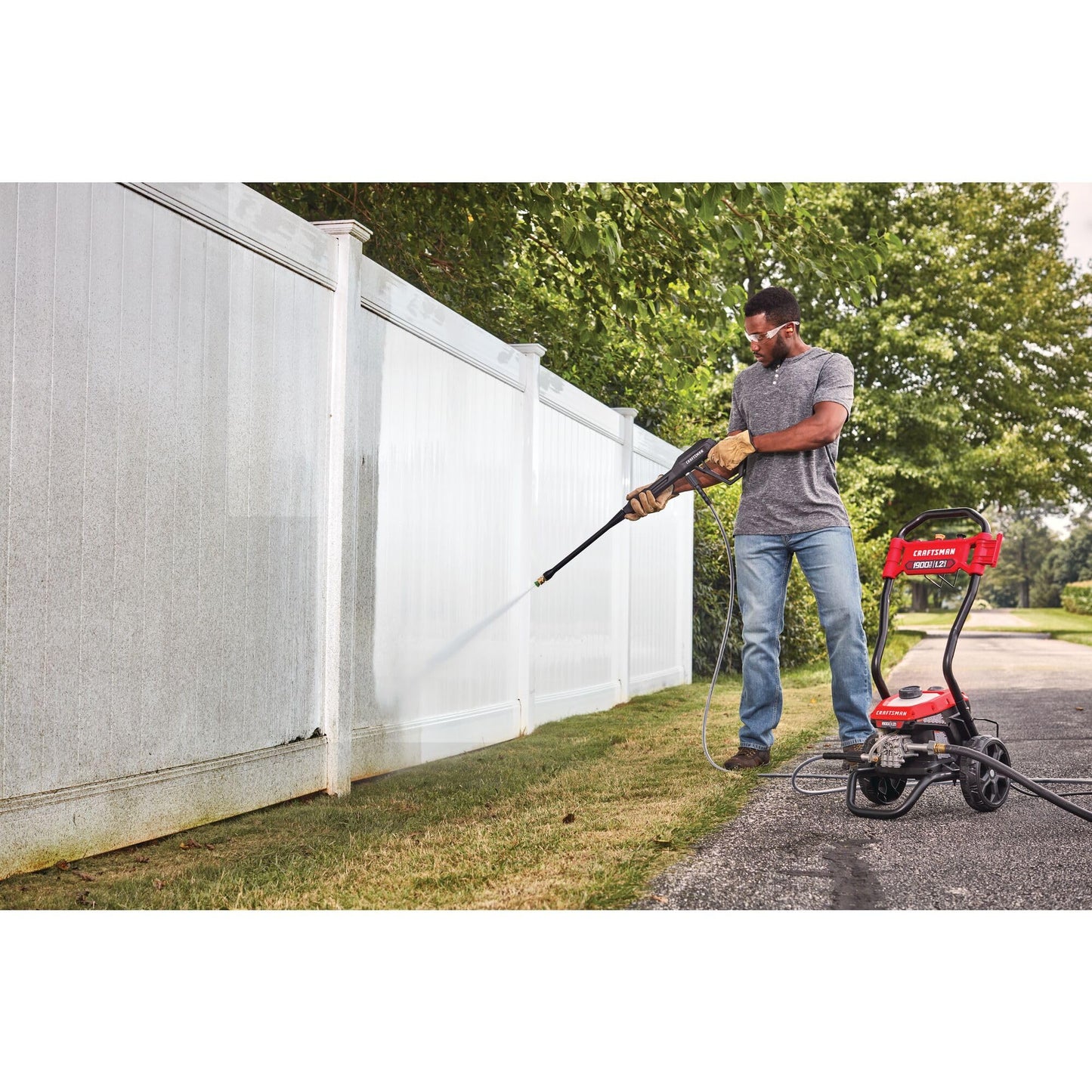 CRAFTSMAN Electric Pressure Washer, Cold Water, 1900 -PSI, 1.2-GPM, Corded (CMEPW1900)