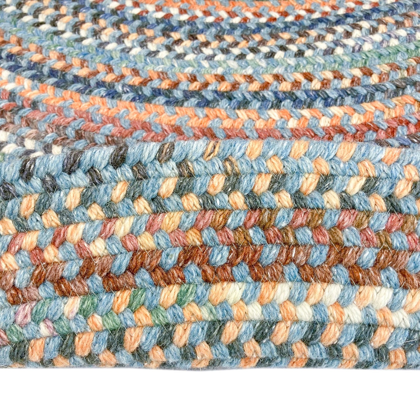 Capel American Heritage Legacy Blue 0' 36" Round Braided Rug