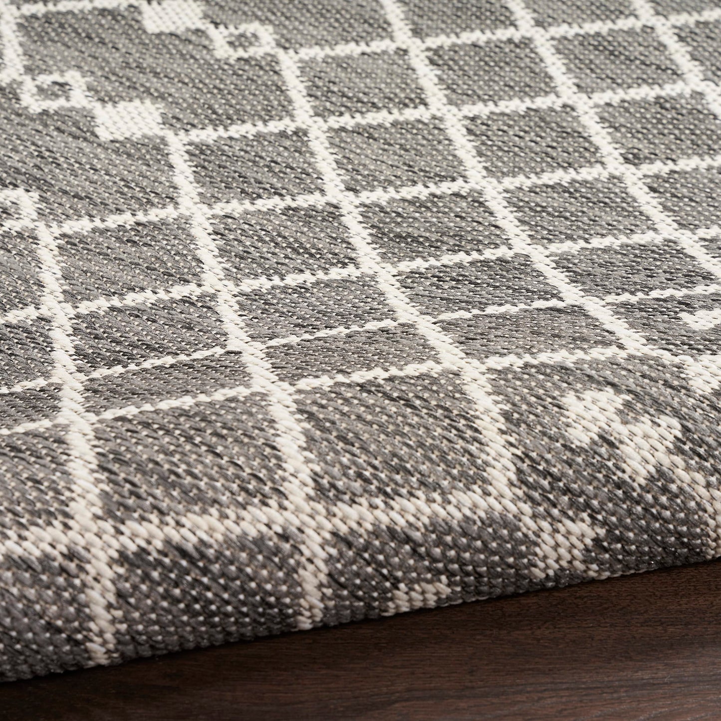 Nourison Home Positano Charcoal 5' x 7' Area Rug - Easy Clean, Non Shedding, Bed Room, Living Room, Dining Room, Kitchen (5' x 7')
