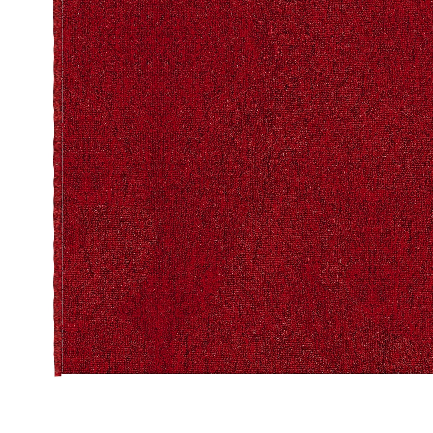 Ottomanson 2'7" x 3' Ultra-Thin Entryway Rug - Durable Non-Slip Mat for High-Traffic Areas - Fits Under Doors for Easy Entry - Ideal for Front Door, Hallway, Kitchen, Bathroom & Mudroom, Red