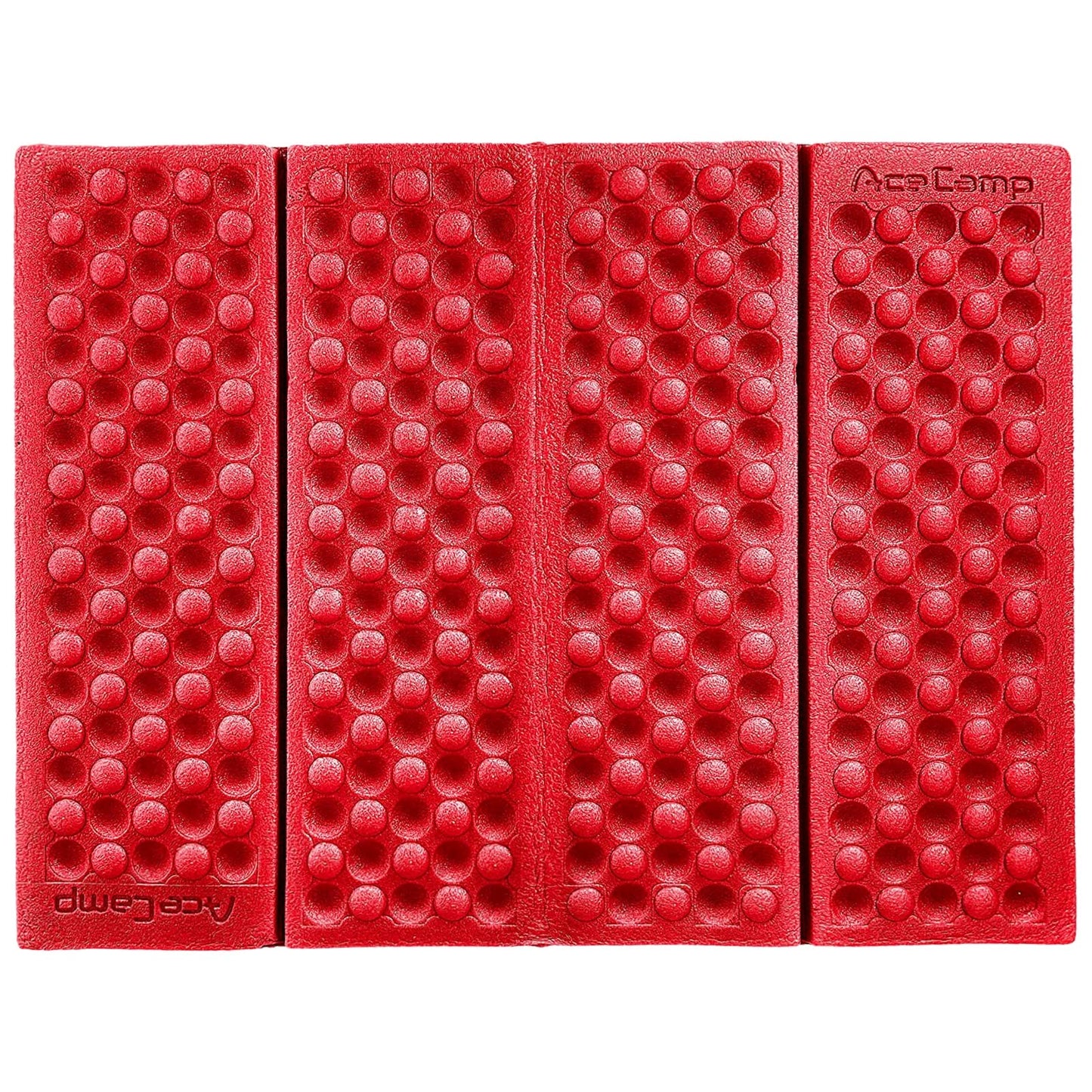 AceCamp Polyester 3940 Portable Lightweight Mini Waterproof Folding Mat, Foam Sitting Pad for Outdoor Activities, Foldable Kneeling and Seat Cushion for Comfort, Red