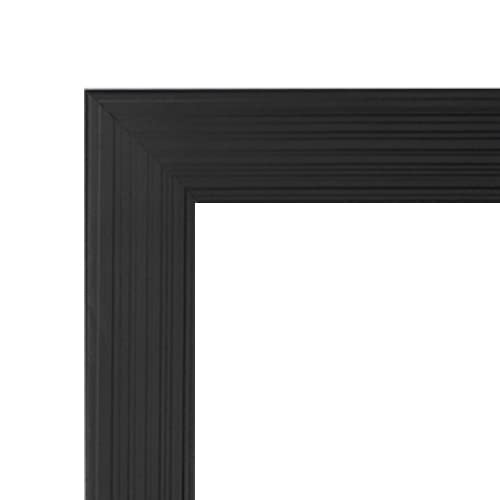 PECULA 2 Pack 5x7 Picture Frame, Black Picture Frame for Wall and Tabletop Display, Resistant Plastic Photo with Clear Plexiglass for Vertical or Horizontal Display