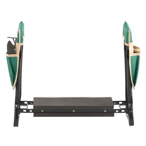VEVOR Garden Kneeler and Seat, 330 lbs Load Capacity, 8" EVA Wide Pad, Foldable Garden Stool, Kneeling Bench for Gardening with Tool Bag, Gifts for Women, Grandparents, Seniors, Mom and Dad