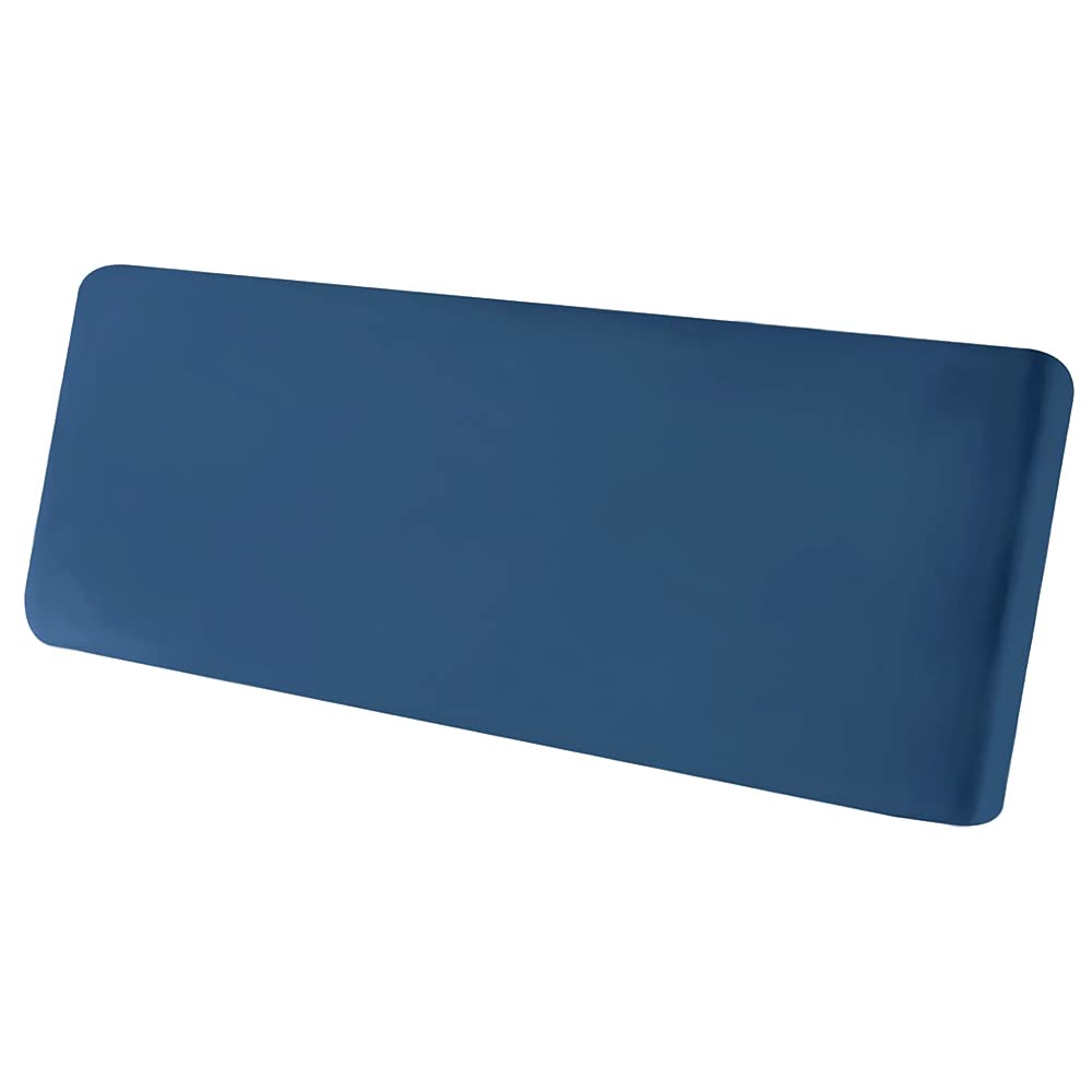 Stretch Cushion Cover, Soft Velvet Plush Cushion Slipcovers Loveseat Sofa Covers Couch Seat Covers Furniture Protector with Elastic Bottom (Medium, Blue)