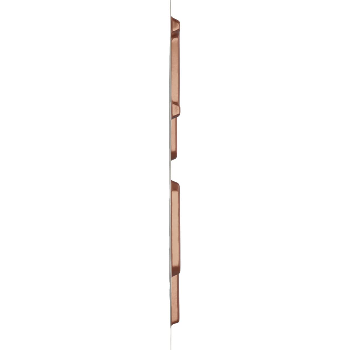 Ekena Millwork 11 7/8"W x 11 7/8"H Oslo EnduraWall Decorative 3D Wall Panel, Champagne Pink (Covers 0.98 Sq. Ft.