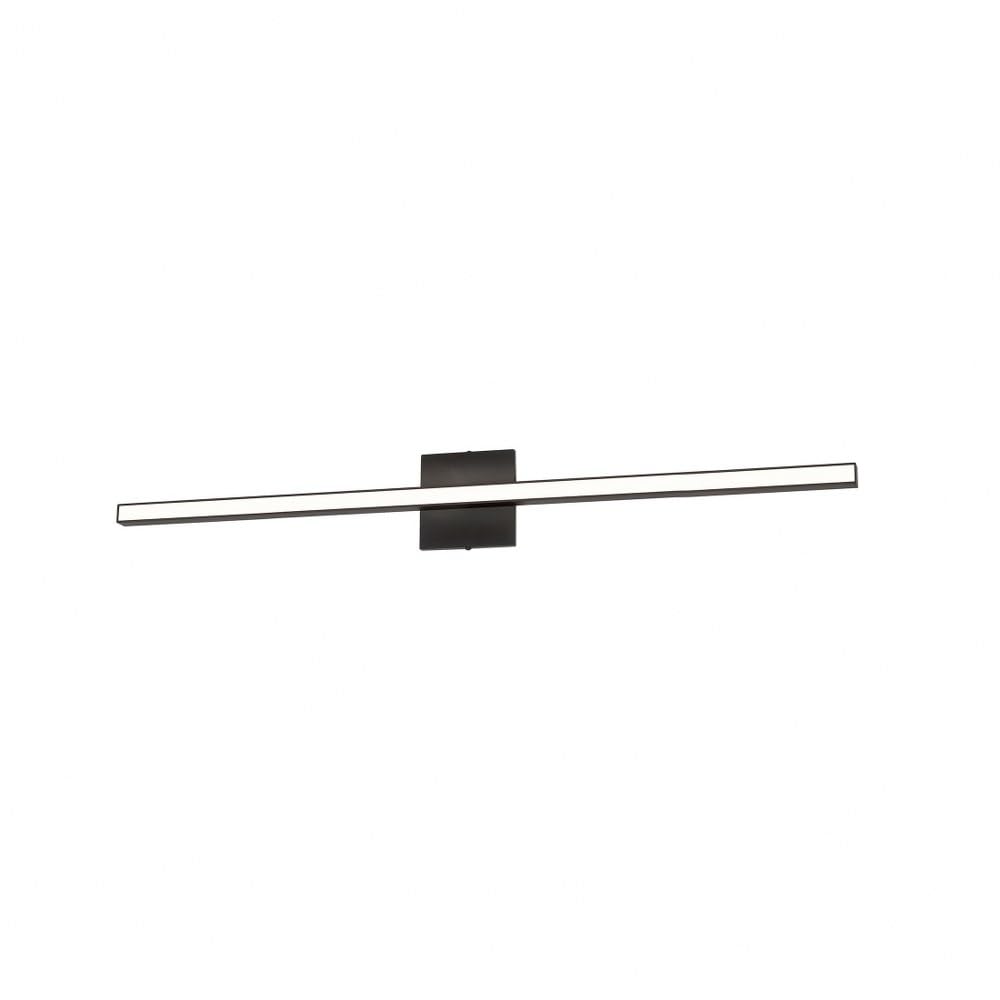 Dainolite Arandel Vanity Light, 1-Light, 24W, Black, Model ARL-3624LEDW-MB