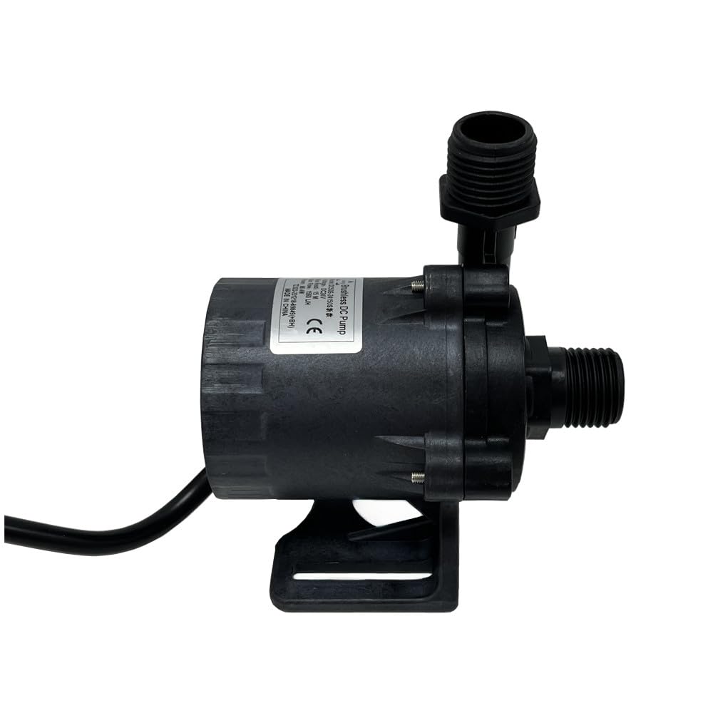 SHYSKY Small Yet Power Brushless DC Water Submersible Pump DC50E-24150S 24V 86W 15M 49ft Lift 412GPH Low Noise Continuous Circulation Cooling Pressure Gardening Sys