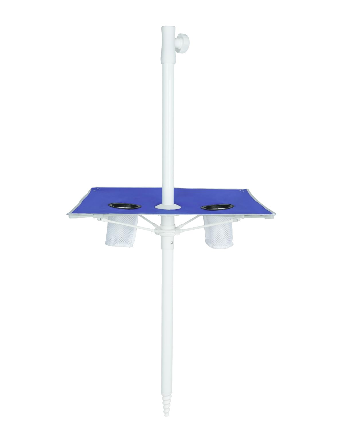 Paramondo 7ft Beach Umbrella with Sand Anchor Air Vent Push Button Tilt and Crank, Portable Sunshade Outdoor Patio Umbrella with 8 Sturdy Ribs for Garden, Deck, Backyard, Pool and Beach