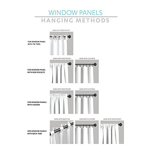 Lush Decor Farmhouse Textured Sheer Window Curtain Valance, 52"W x18"L, Gray