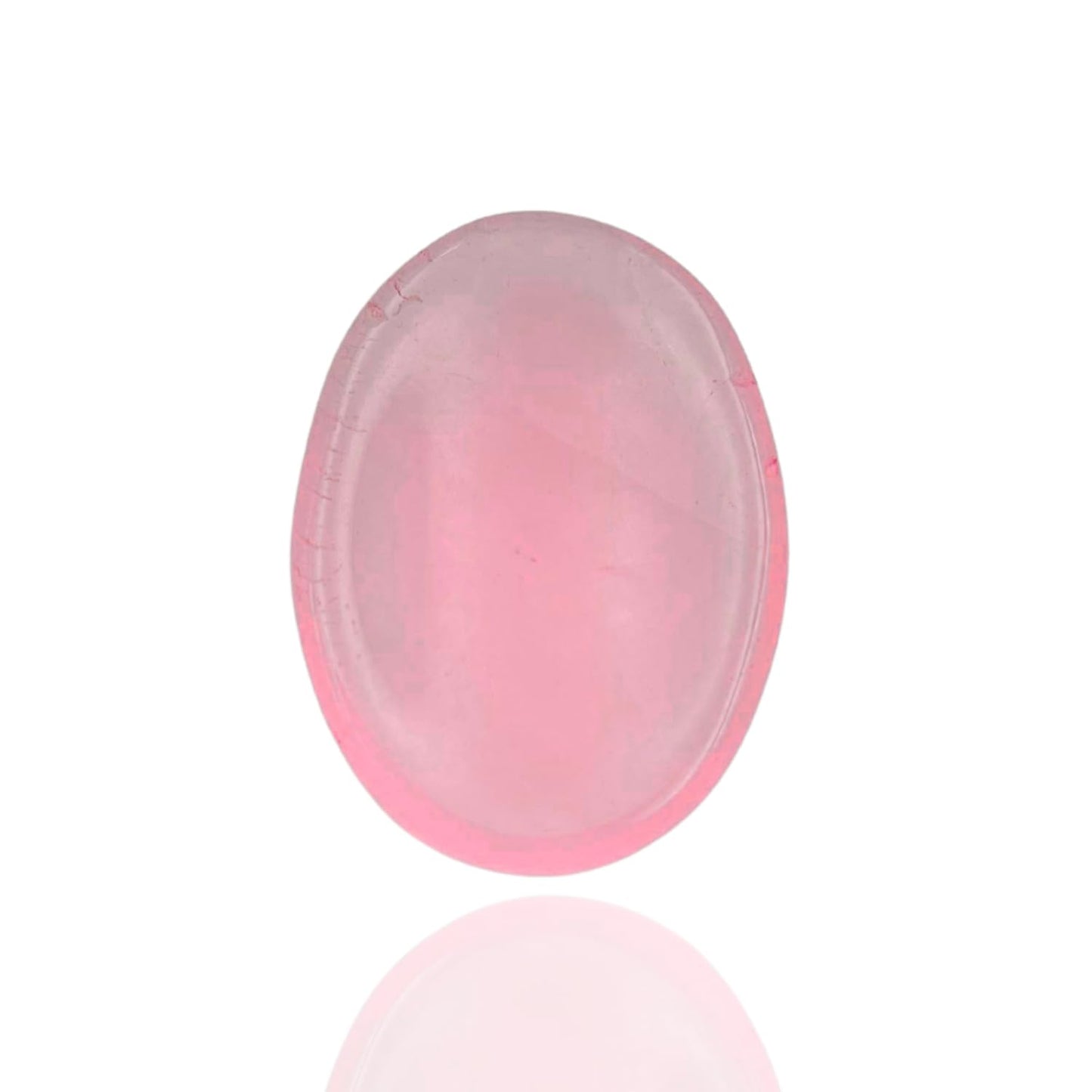 GEMSCITE Rose Quartz Thumb Worry Stones Metaphysical Gemstone Crystal Healing Reiki Men Women Gift FENG Shui Positive Energy Love Wellness Palm Stones Wicca Powerful