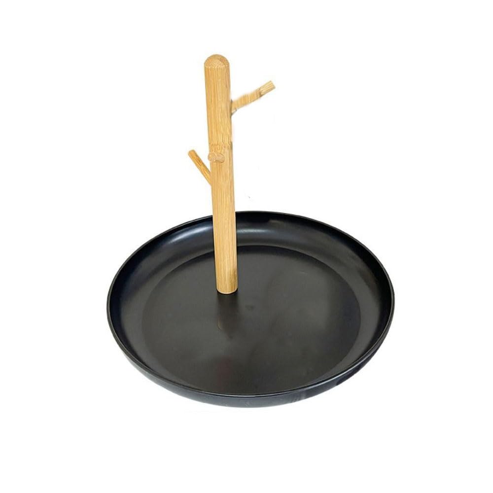 Key Tray for Entryway Table, Detachable Storage Tray, Miscellaneous Organizer Wooden Jewelry Display Plate Desktop, Perfect for Ring Holder, Jewelry Dish