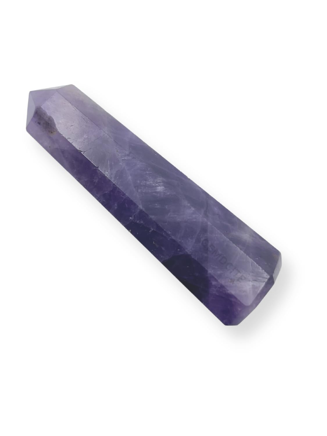 WholesaleGemShop 70 mm (3 Inch) Amethyst Gemstones Obelisk Tower Jumbo Facet Aura Rock Crystal Natural Polished Earth Wand Spirit