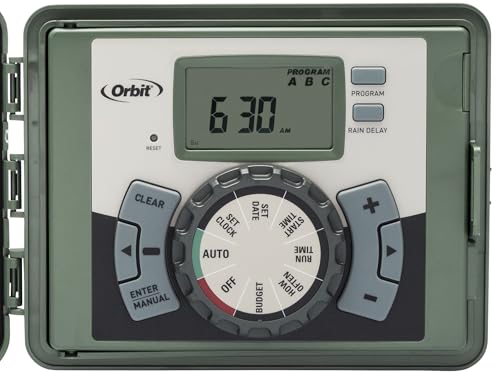 Orbit 57896 6-Station Outdoor Swing Panel Sprinkler System Timer