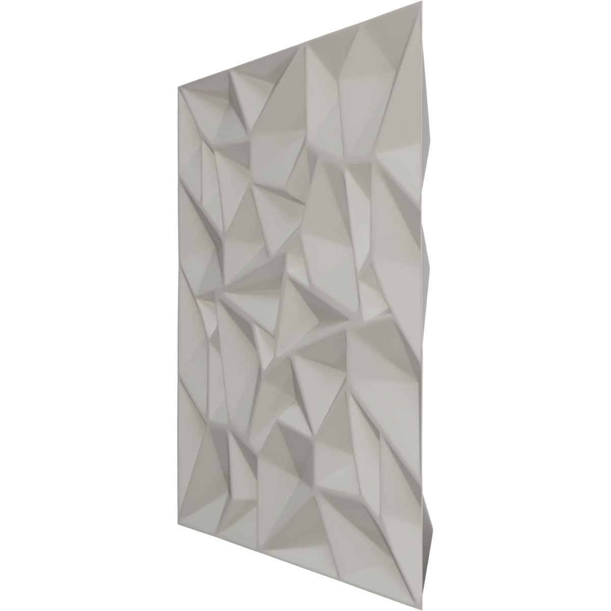 Ekena Millwork 19 5/8"W x 19 5/8"H Leto EnduraWall Decorative 3D Wall Panel, Dark Steel (Covers 2.67 Sq. Ft.