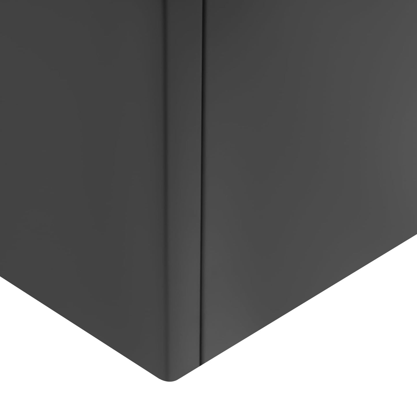 DYRABREST Large Metal Planter Box, Heavy Duty Tall Outdoor Garden Planters Patio Deck Yard, Modern Rectangular Flower Pot for Plants Vegetables (Black)