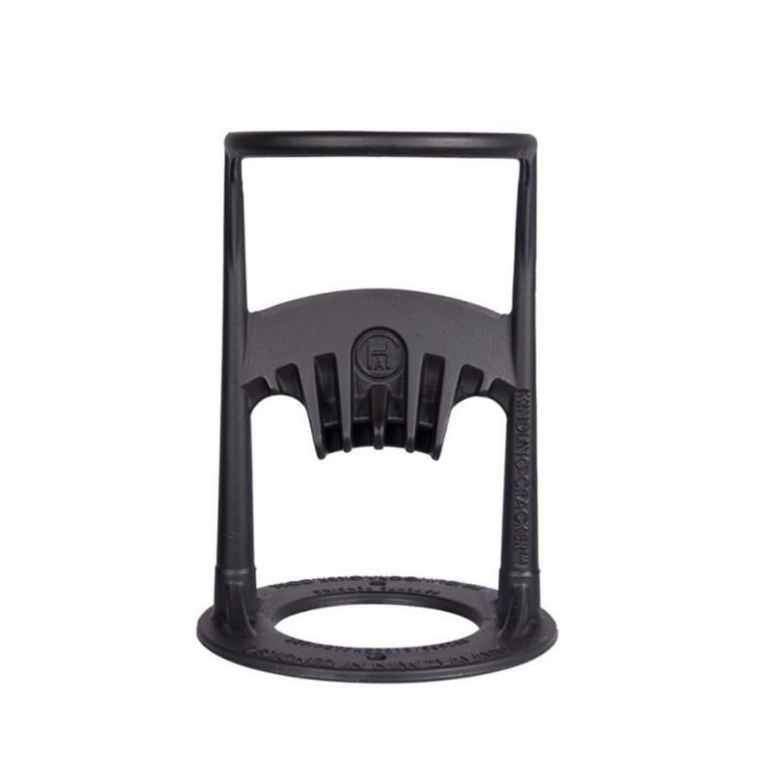 Kindling Cracker Firewood Kindling Splitter — Original Cast Iron Wood Splitting Wedge, 6.5" Safety Ring, Large 12" Frame, No Axe Needed, New Zealand Designed & Australian Made