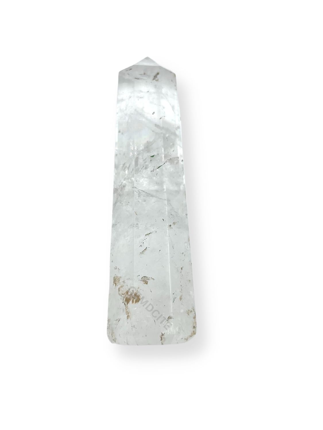 WholesaleGemShop 70 mm (3 Inch) Clear Quartz Gemstones Obelisk Tower Jumbo Facet Aura Rock Crystal Natural Polished Earth Wand Spirit