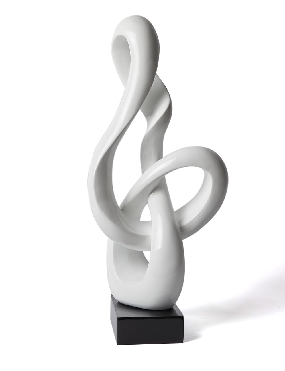 NENBOLEC Music Note Statue Treble Clef Sculpture Modern Home Decor Piano Gift Art for Bookshelf Desktop Office Table Home White 23 Inch