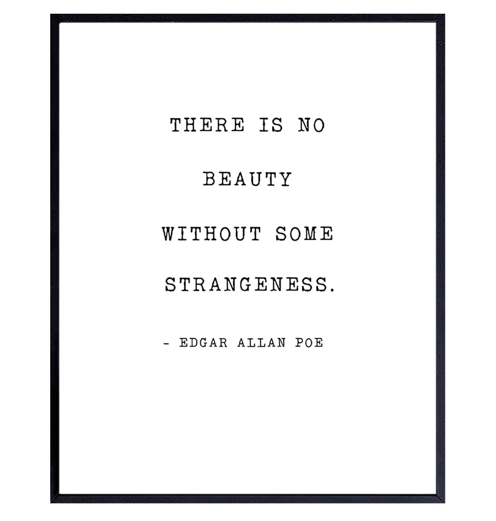 Edgar Allan Poe Quote Wall Art Print Typography - 8x10 Unframed Photo - Makes a Great Gift - Chic Home Decor