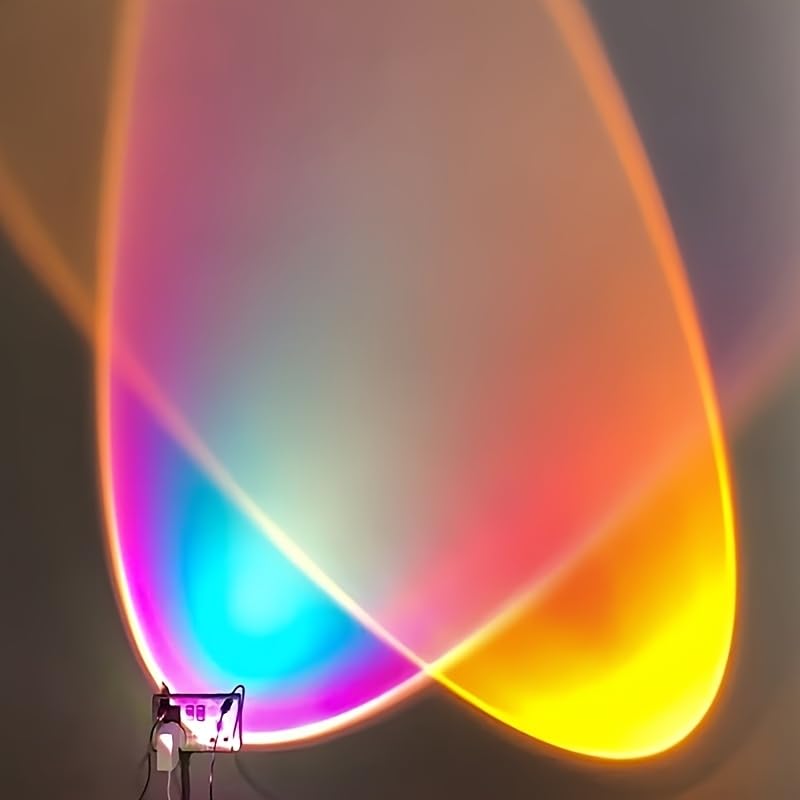 2Pcs Led Sunset Projection Lamp USB Night Light for Home Party and Bedroom Sunset Lamp Projector for Romantic Atmosphere Relaxation