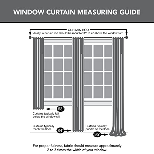 Sun Zero Burbank Watercolor Ogee Energy Efficient Grommet Curtain Panel, 54" x 63", Linen